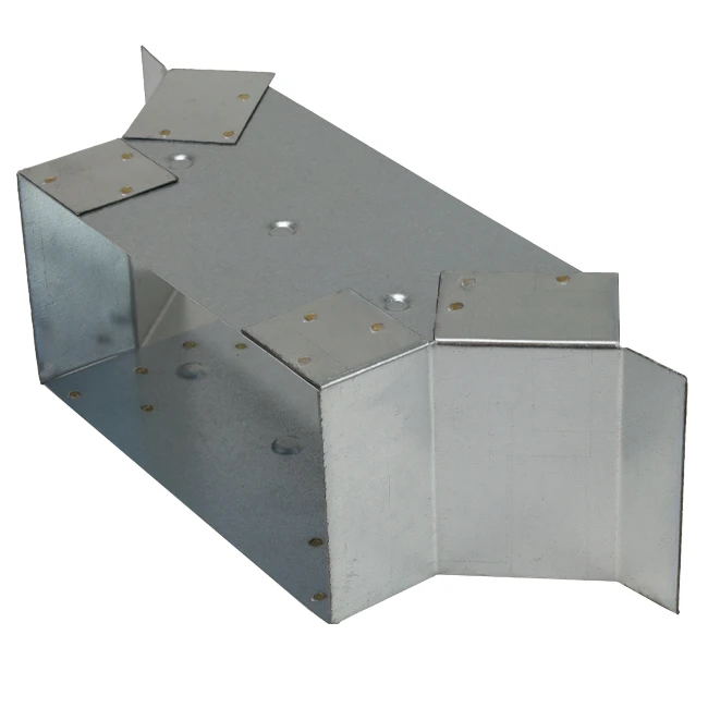 Zijaansluiting 170x80mm voor rechthoekig instortkanaal Thermoduct Econox