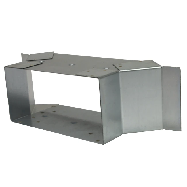 Zijaansluiting 170x80mm voor rechthoekig instortkanaal Thermoduct Econox