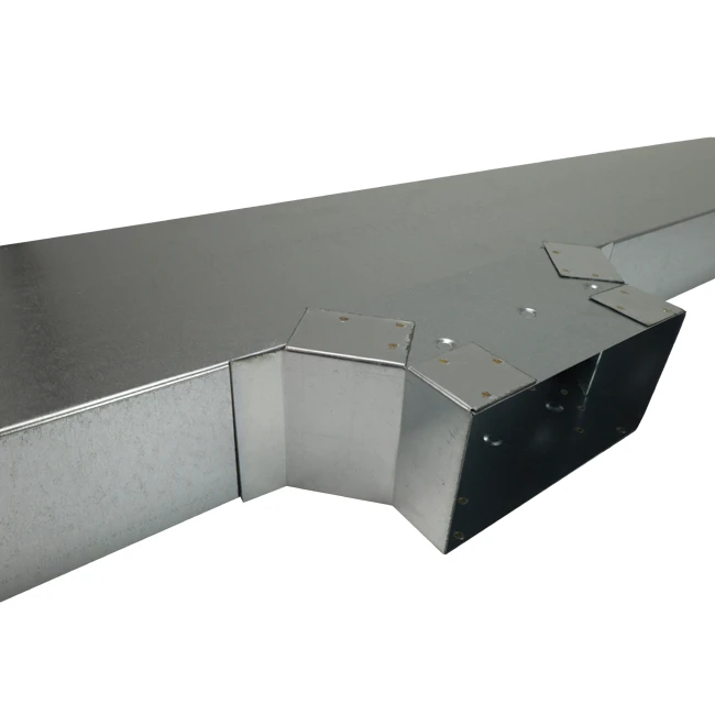 Zijaansluiting 170x80mm voor rechthoekig instortkanaal Thermoduct Econox