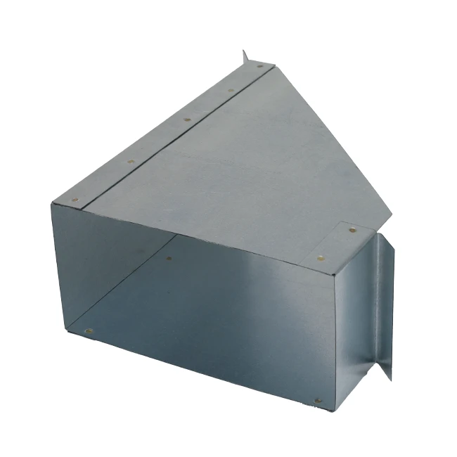 Zijaansluiting 170x80mm 45° voor rechthoekig instortkanaal Thermoduct Econox