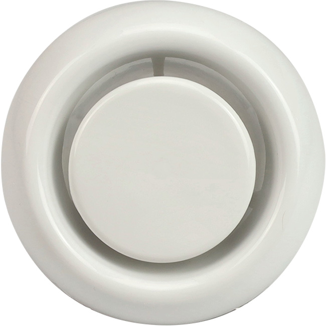 Kunststof ventilatieventiel ø200mm wit met klemveren DVLF200 Econox