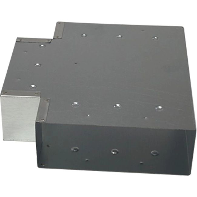 T-stuk haaks 90° 220x80mm-170x80mm tbv instortkanaal Thermoduct Econox