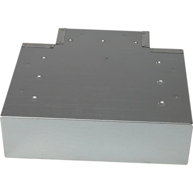 T-stuk haaks 90° 220x80mm-170x80mm tbv instortkanaal Thermoduct Econox