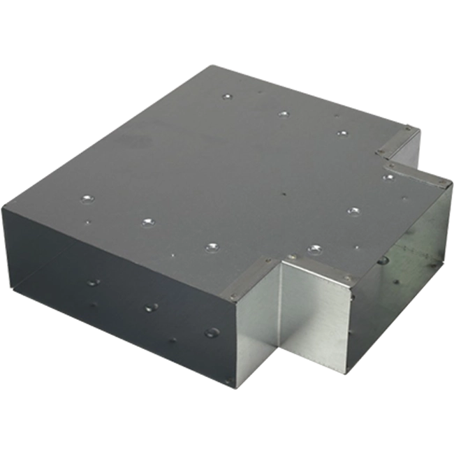 T-stuk haaks 90° 220x80mm-170x80mm tbv instortkanaal Thermoduct Econox