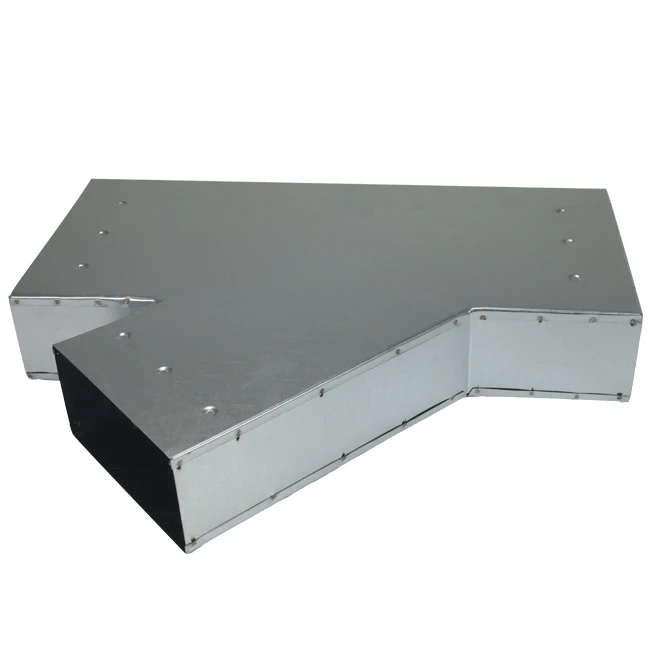 T-stuk 45° 220x80mm-170x80mm tbv instortkanaal Econox