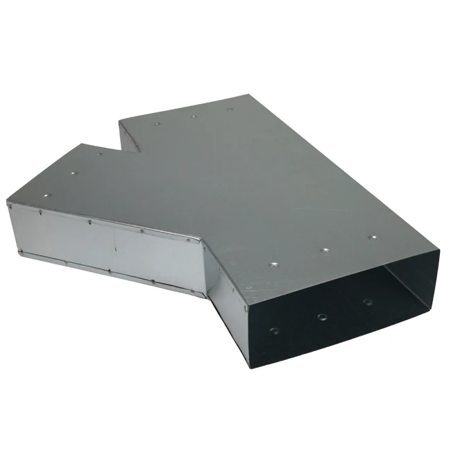 T-stuk 45° 220x80mm-170x80mm tbv instortkanaal Econox
