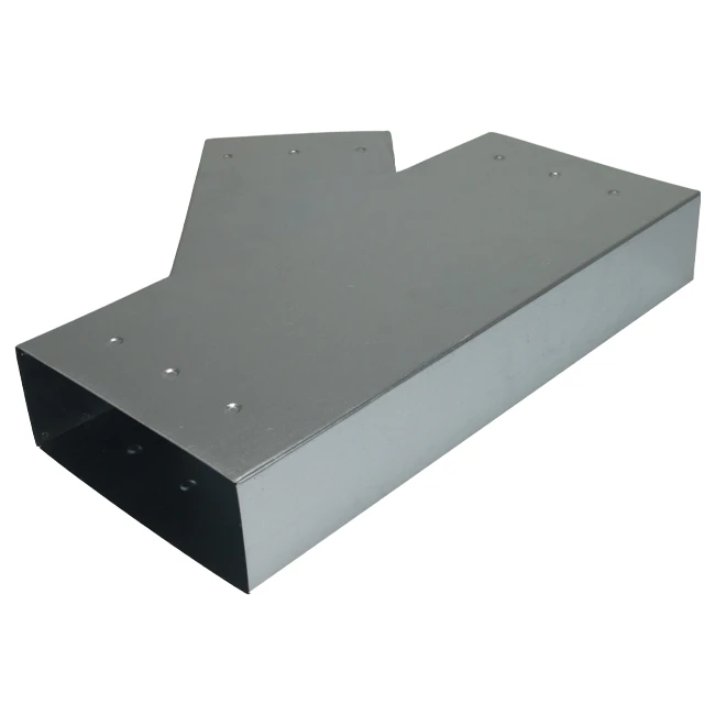T-stuk 45° 220x80mm-170x80mm tbv instortkanaal Econox