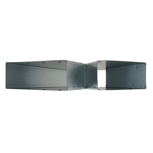 T-stuk 45° 220x80mm-170x80mm tbv instortkanaal Econox