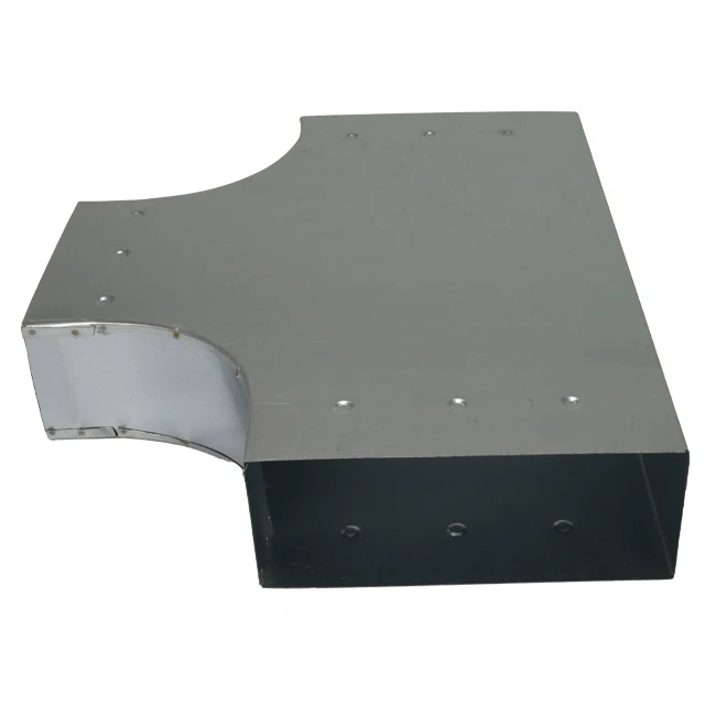 T-stuk 90° 170x80mm-170x80mm tbv instortkanaal Econox