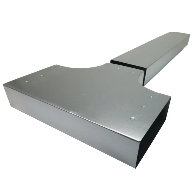 T-stuk 90° 170x80mm-170x80mm tbv instortkanaal Econox