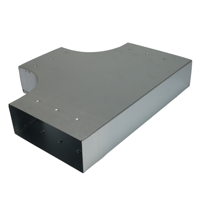 T-stuk 90° 300x80mm-300x80mm tbv instortkanaal Econox
