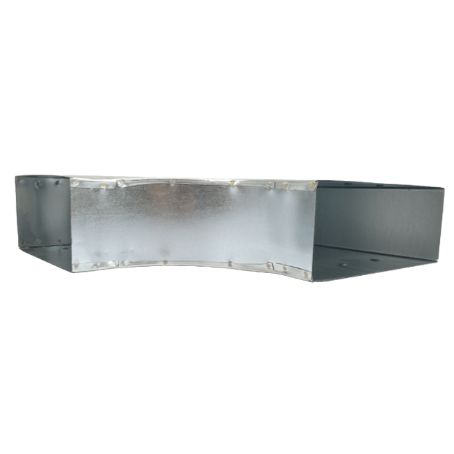 T-stuk 90° 300x80mm-300x80mm tbv instortkanaal Econox