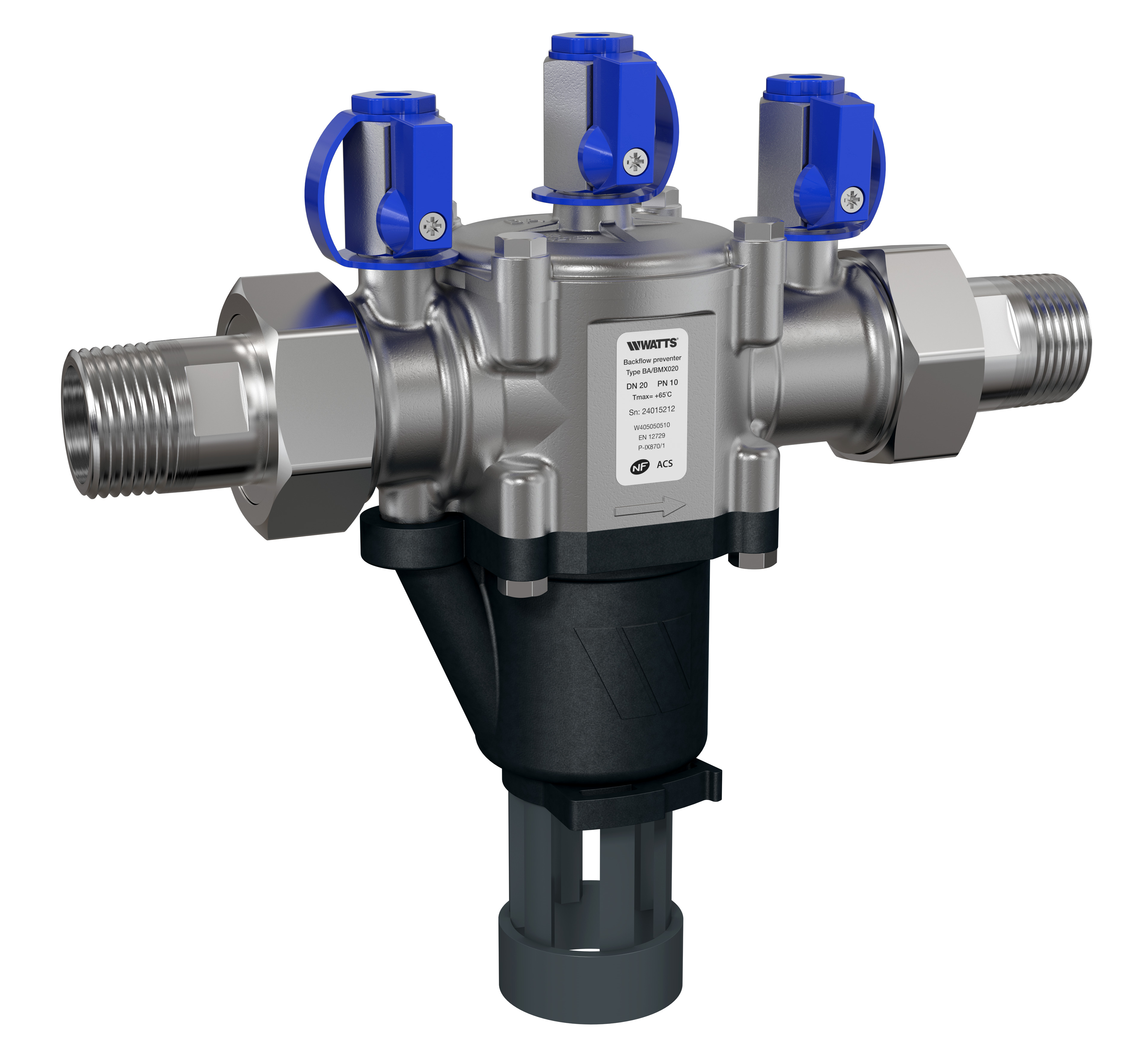 Terugstroombeveiliging BABM-X DN40 1.1/2"bt.dr. controleerbaar Watts