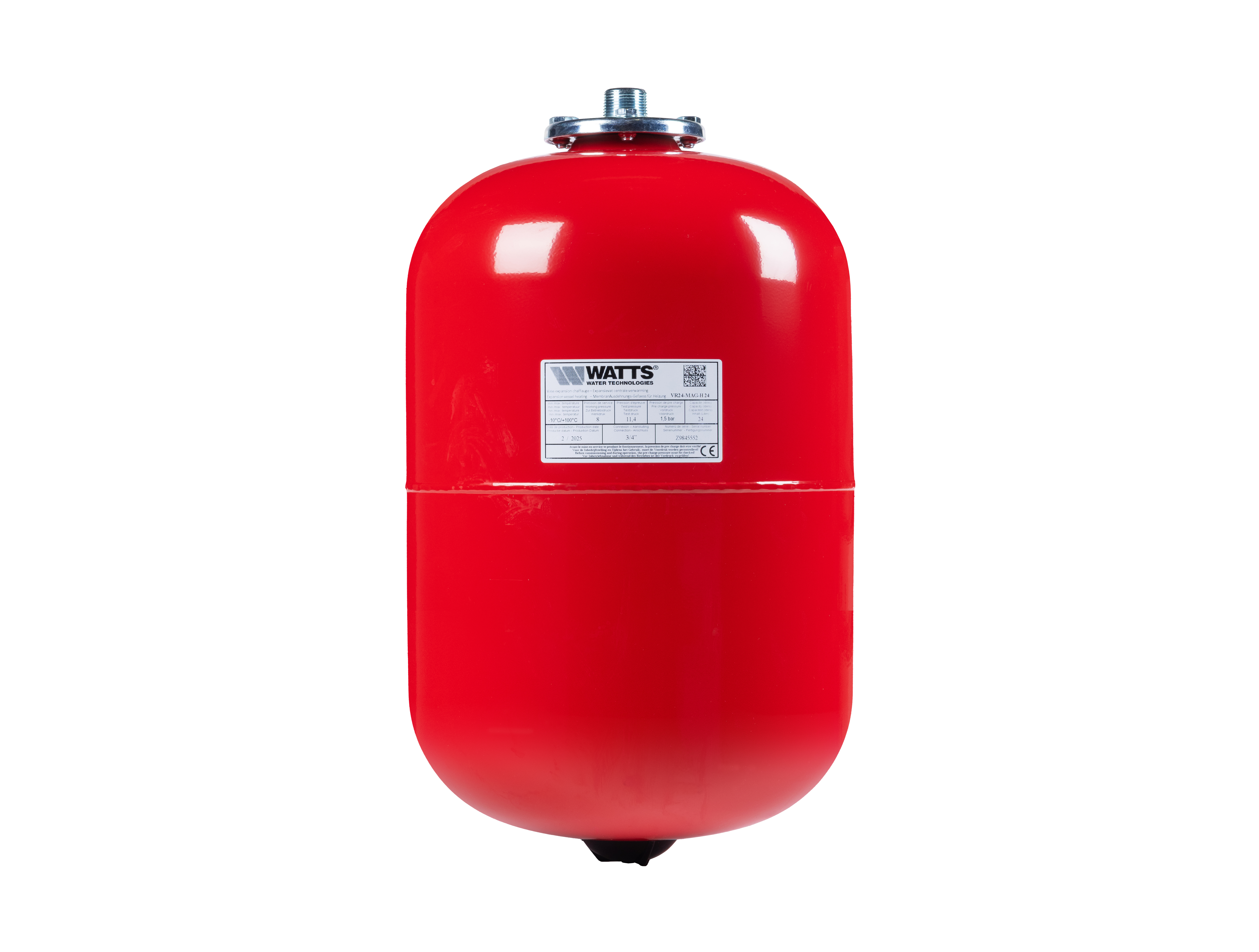 Expansievat verwarming VR24 1bar M 3/4 rood VVE=42 Watts