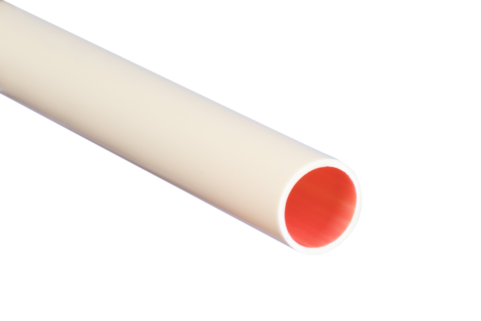 Lengte a 4m. elektrobuis PVC Polivolt LF 19mm (3/4") creme VVE=25 PIPELIFE