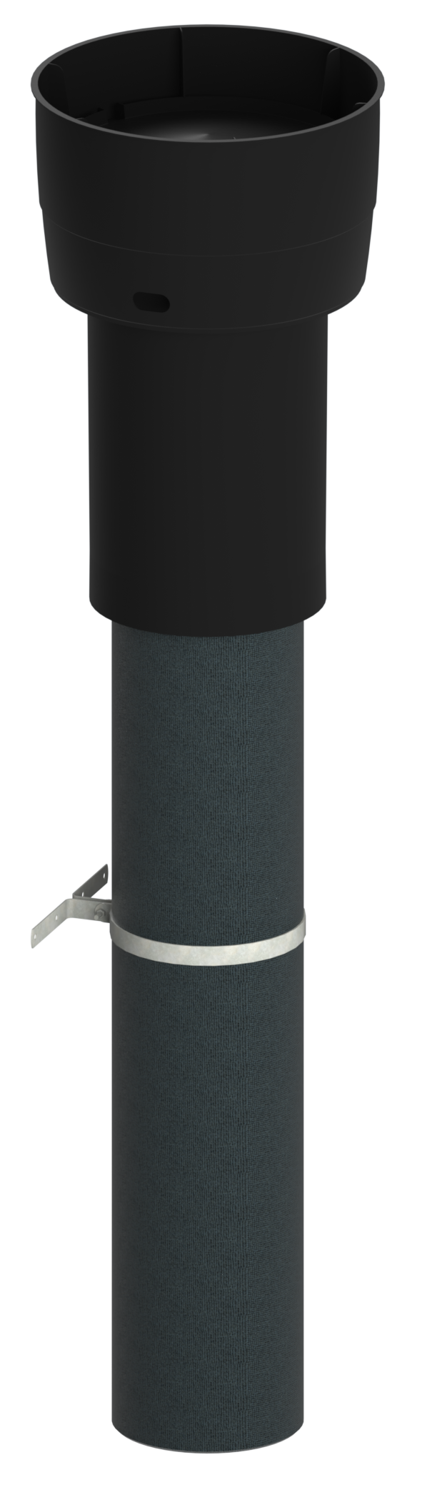 Dakdoorvoer EasyAir EPS 160mm zwart Burgerhout
