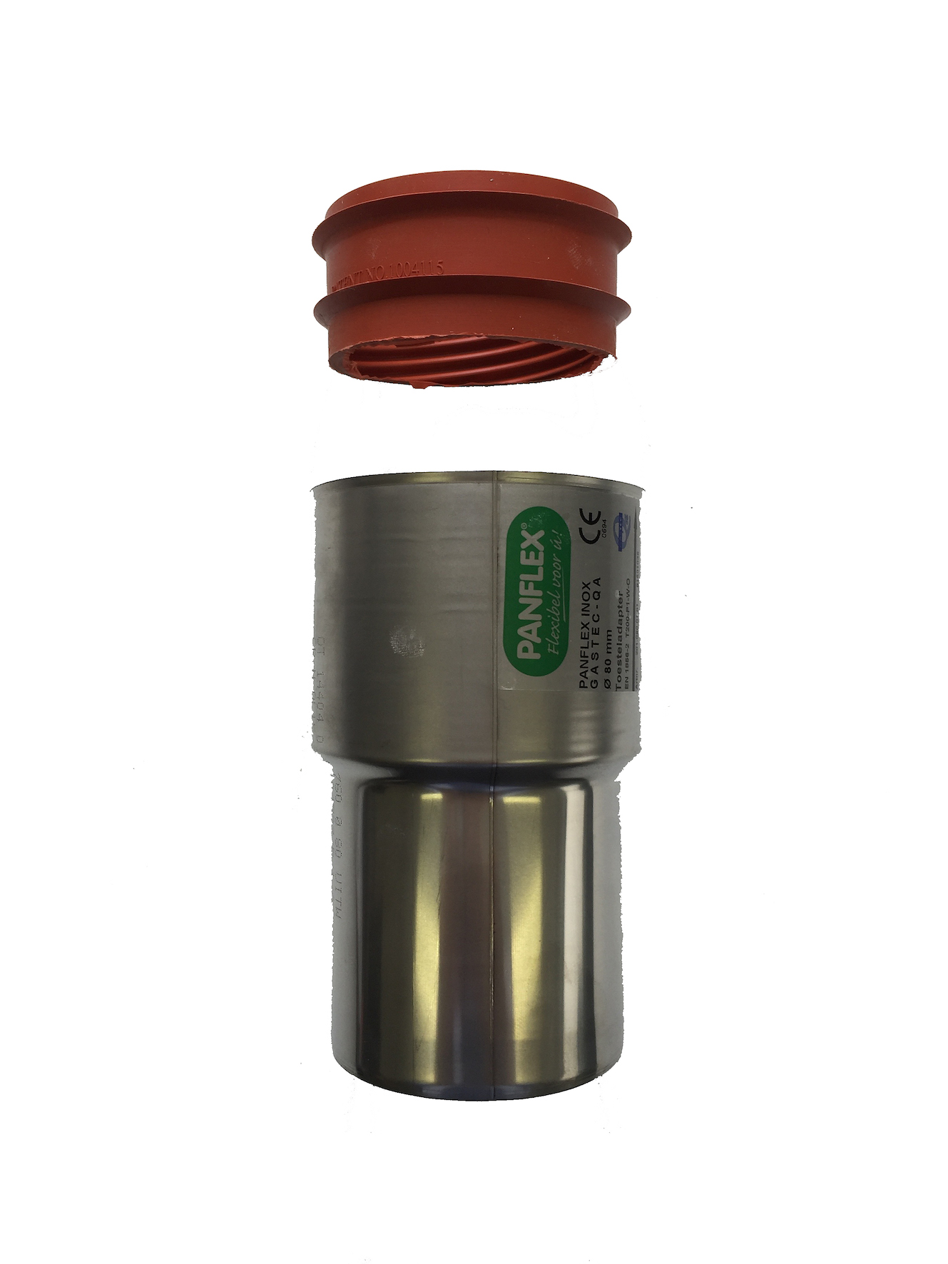 Adapter INOX CE RVS D200-180mm Panflex