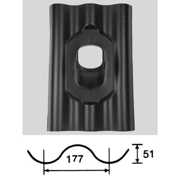 Pan GPN Eternit 25-45° 4P R131-V131 Ubbink