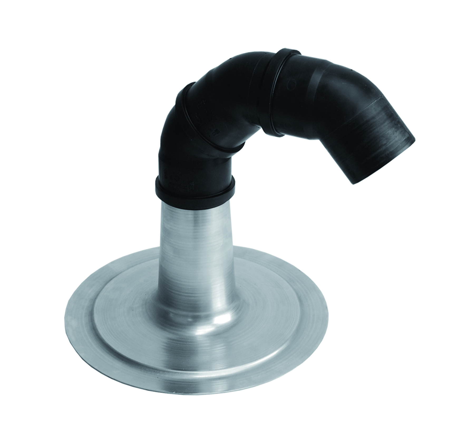 Kabeldoorvoer plakplaat alu.met PP-bochten 75mm Anjo