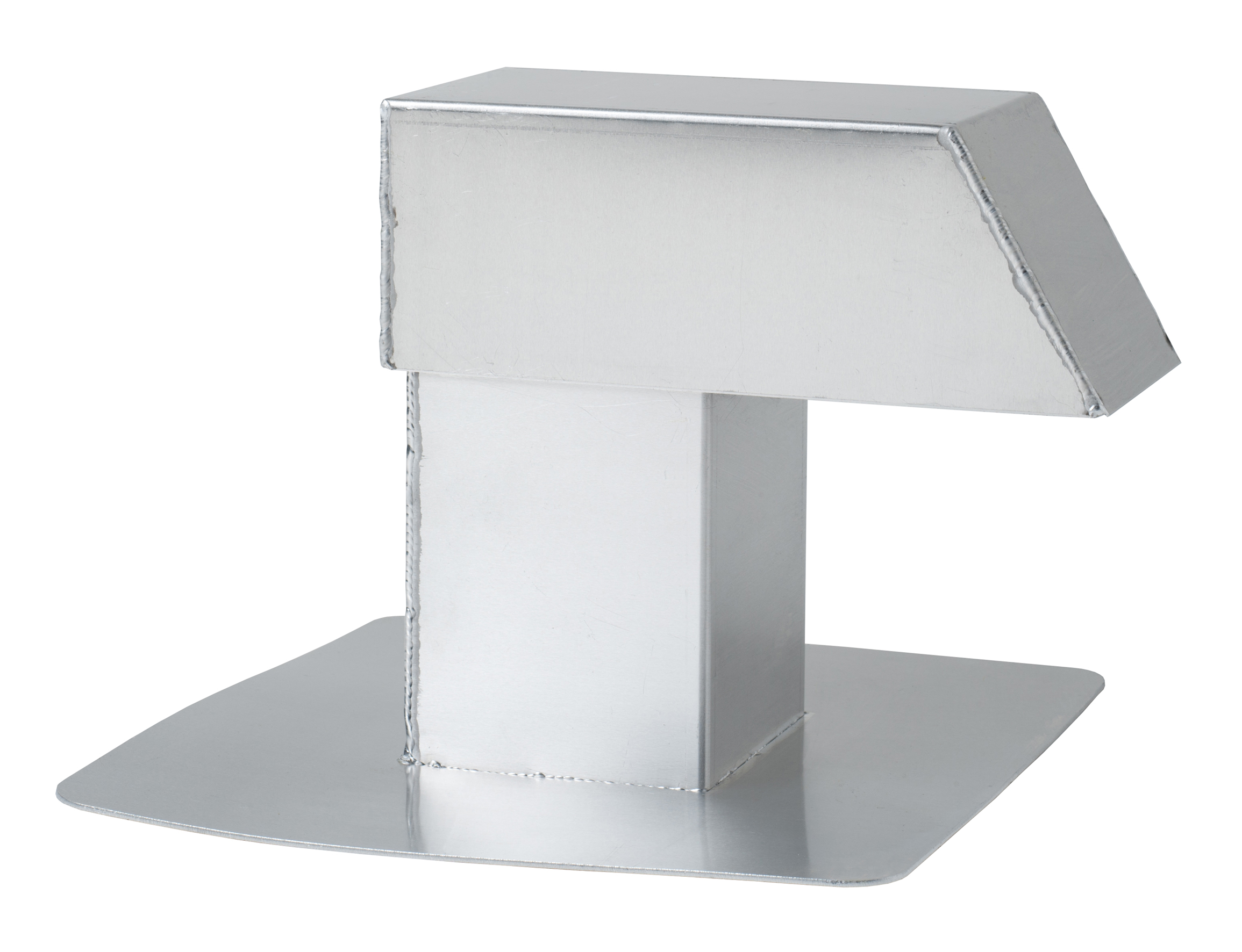 Kabeldoorvoer alu. gelast incl. plakplaat 120x120mm dubbel Anjo