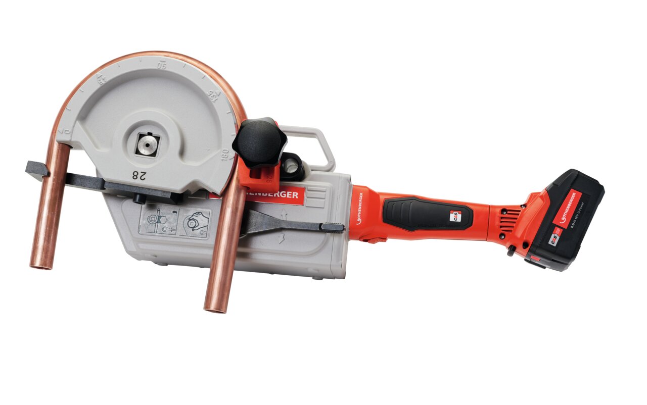 Robend 4000 e set 18v/4ah accu+lader 12-14-16-18-22-28mm cas ROTHENBERGER
