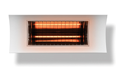 Terrasverwarmer infrarood E-Comfort Oasi Low Glare wit 1000-2000W DRL