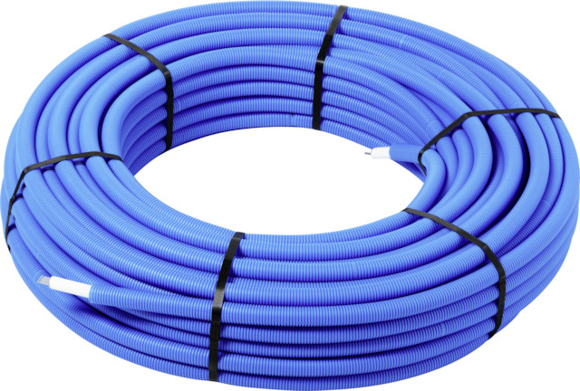 Rol a 75mtr. meerlagenbuis SMARTPRESS 20x2,3mm met mantel blauw 4704.1 Viega