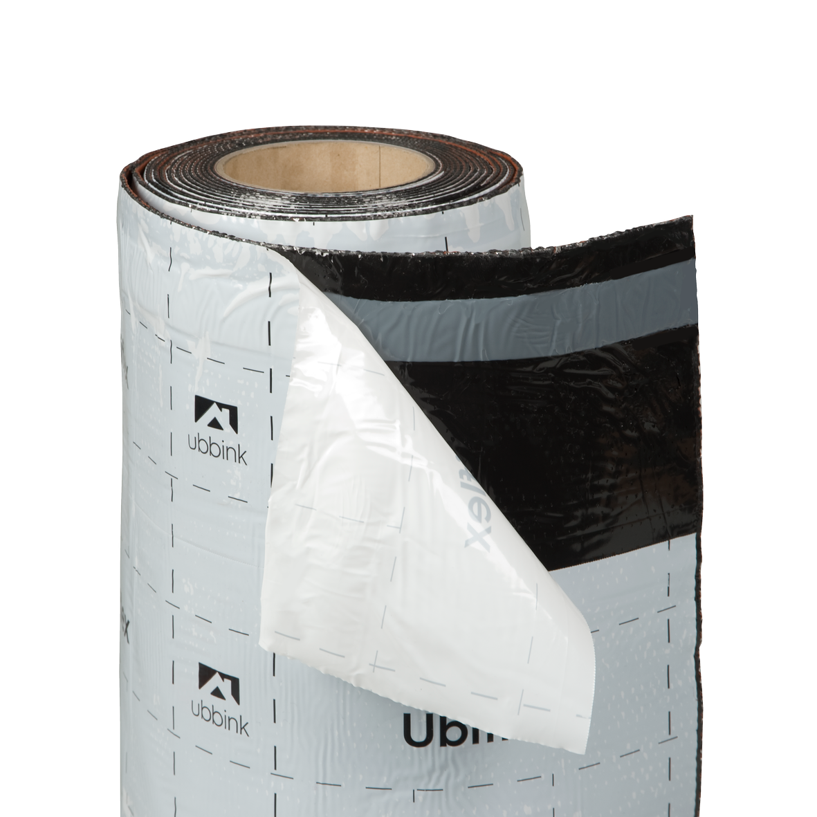 Rol a 5mtr. UBIFLEX FINIO loodvervanger 300mm zelfklevend zwart Ubbink