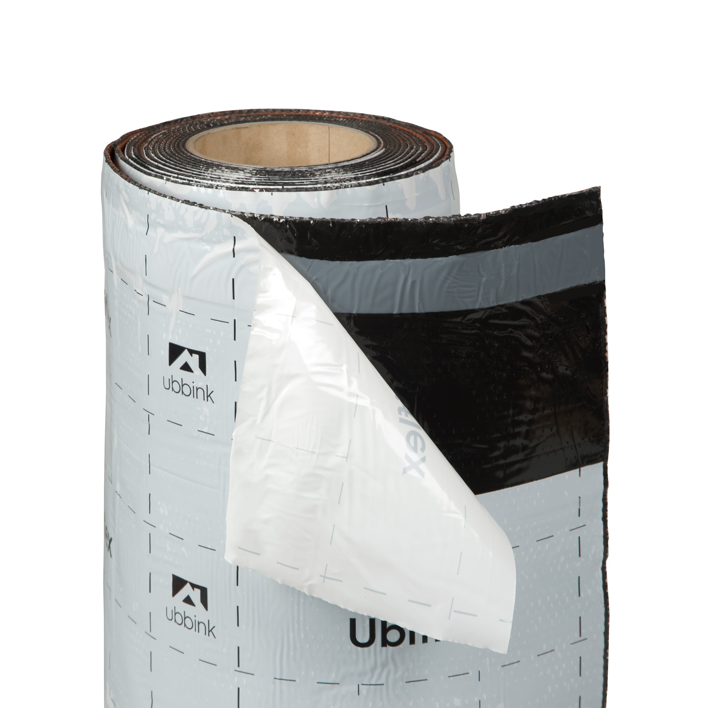 Rol a 5mtr. UBIFLEX FINIO loodvervanger 300mm zelfklevend zwart Ubbink