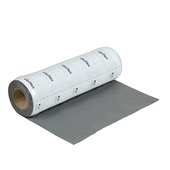 Rol a 5mtr. UBIFLEX FINIO loodvervanger 500mm zelfklevend grijs Ubbink