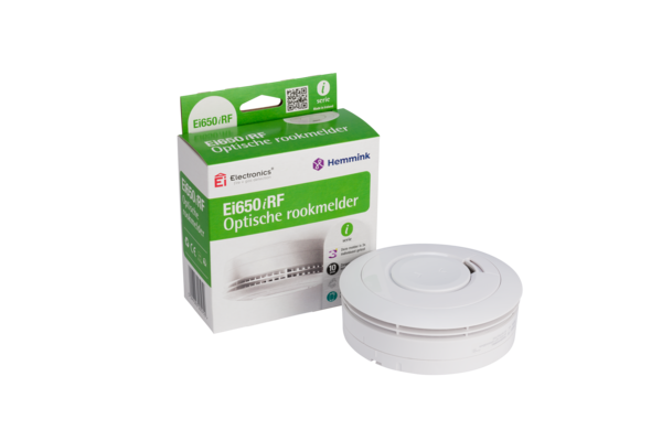 Rookmelder opt. EI650IRF 10j lith draadl stofcomp Audiolink Ei Electronics