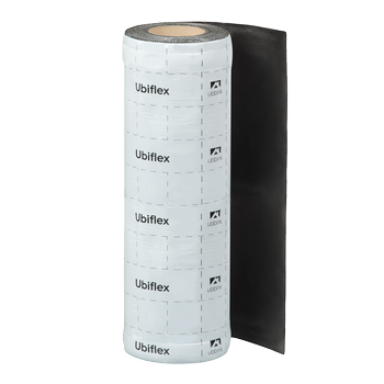 Rol a 5mtr. UBIFLEX FINIO loodvervanger 500mm zelfklevend zwart Ubbink