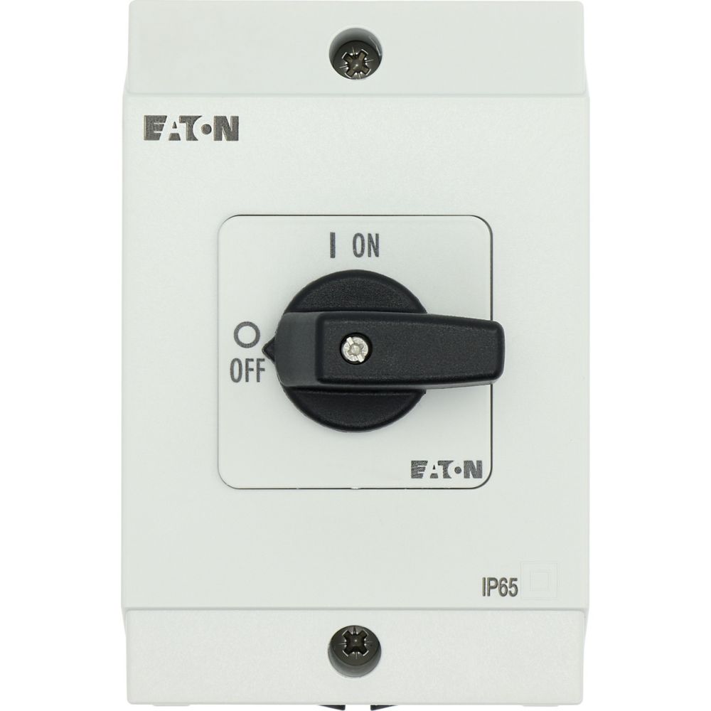 Aan-Uit-schakelaar 3-polig +N 20A 90° opbouw 4kW 207109 Eaton