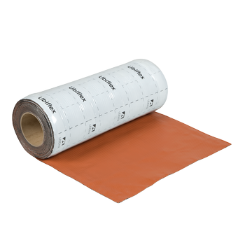 Rol a 5mtr. UBIFLEX FINIO loodvervanger 400mm zelfklevend rood Ubbink