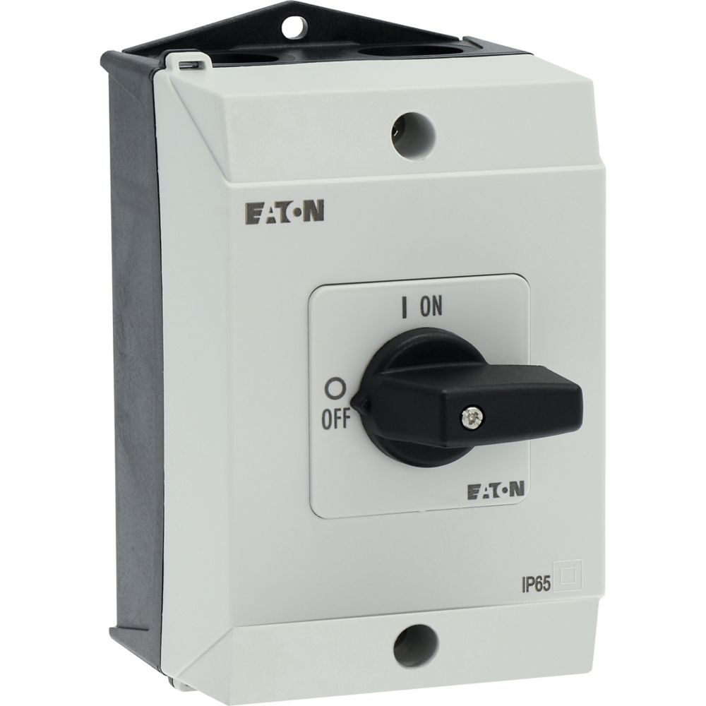 Aan-Uit-schakelaar 3-polig +N 20A 90° opbouw 4kW 207109 Eaton
