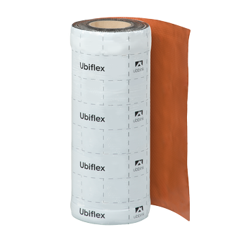 Rol a 5mtr. UBIFLEX FINIO loodvervanger 400mm zelfklevend rood Ubbink