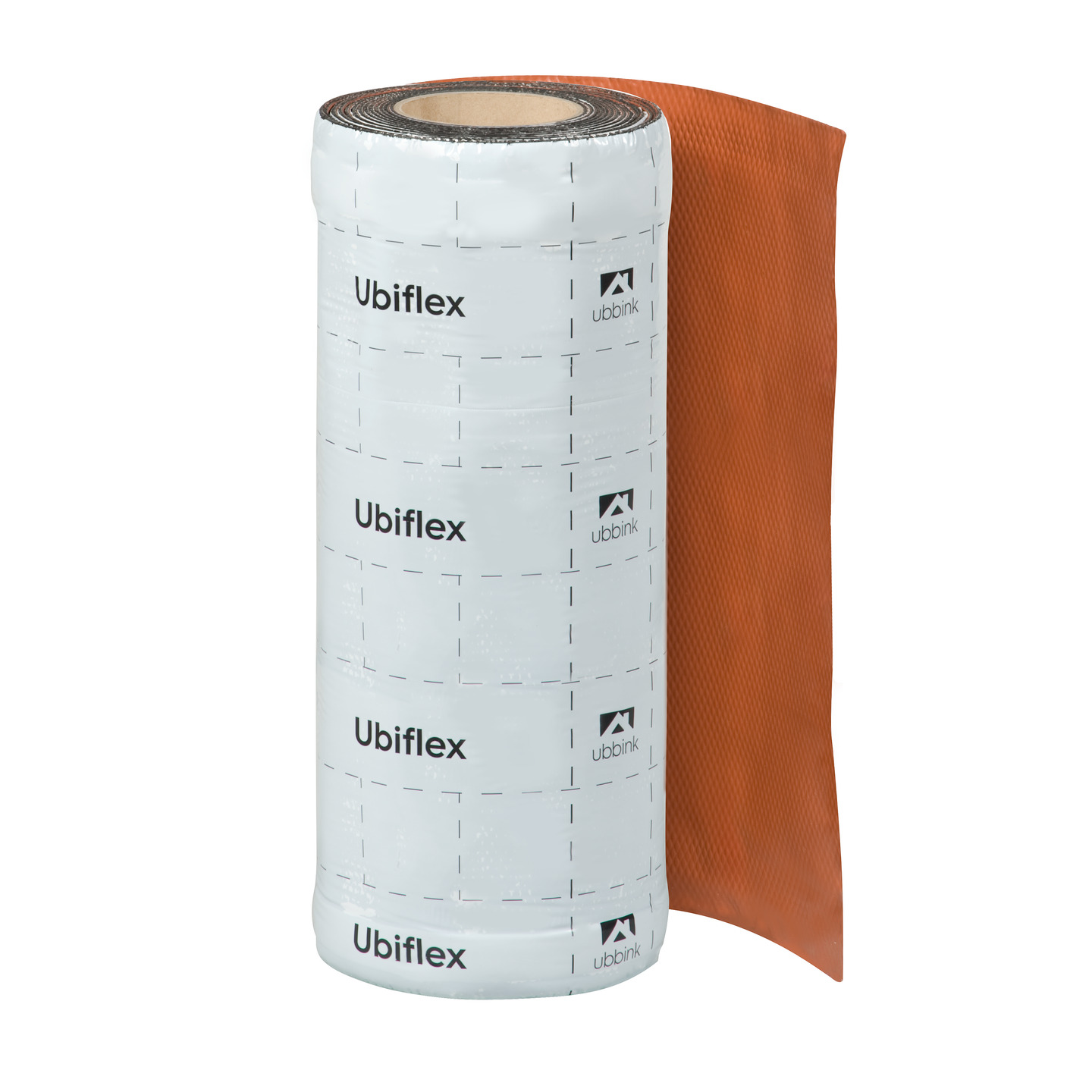 Rol a 5mtr. UBIFLEX FINIO loodvervanger 400mm zelfklevend rood Ubbink