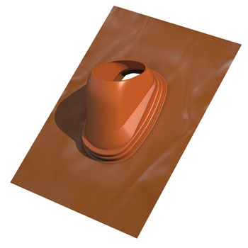 Univ. loodpan UL 500x500mm 25-45° terracotta R131-V131 Ubbink