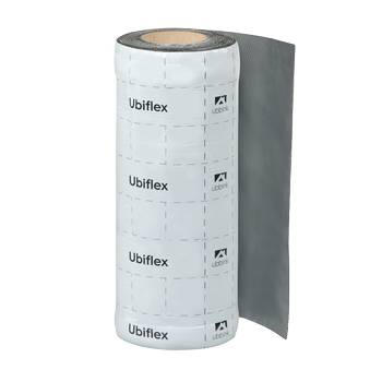 Rol a 5mtr. UBIFLEX FINIO loodvervanger 400mm zelfklevend grijs Ubbink