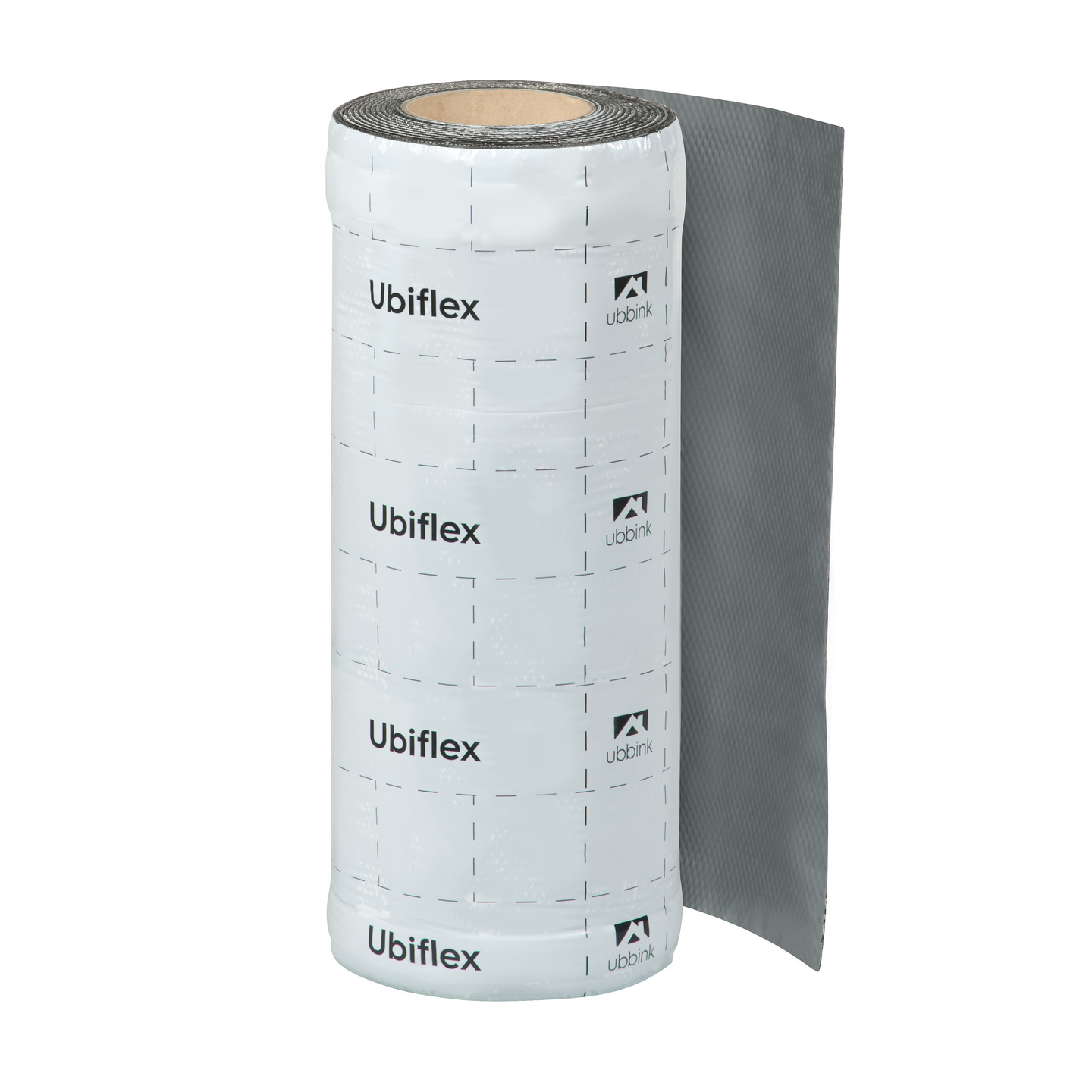 Rol a 5mtr. UBIFLEX FINIO loodvervanger 400mm zelfklevend grijs Ubbink