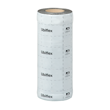 Rol a 10mtr. UBIFLEX FINIO loodvervanger 400mm zelfklevend zwart Ubbink