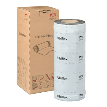 Rol a 5mtr. UBIFLEX FINIO loodvervanger 400mm zelfklevend zwart Ubbink