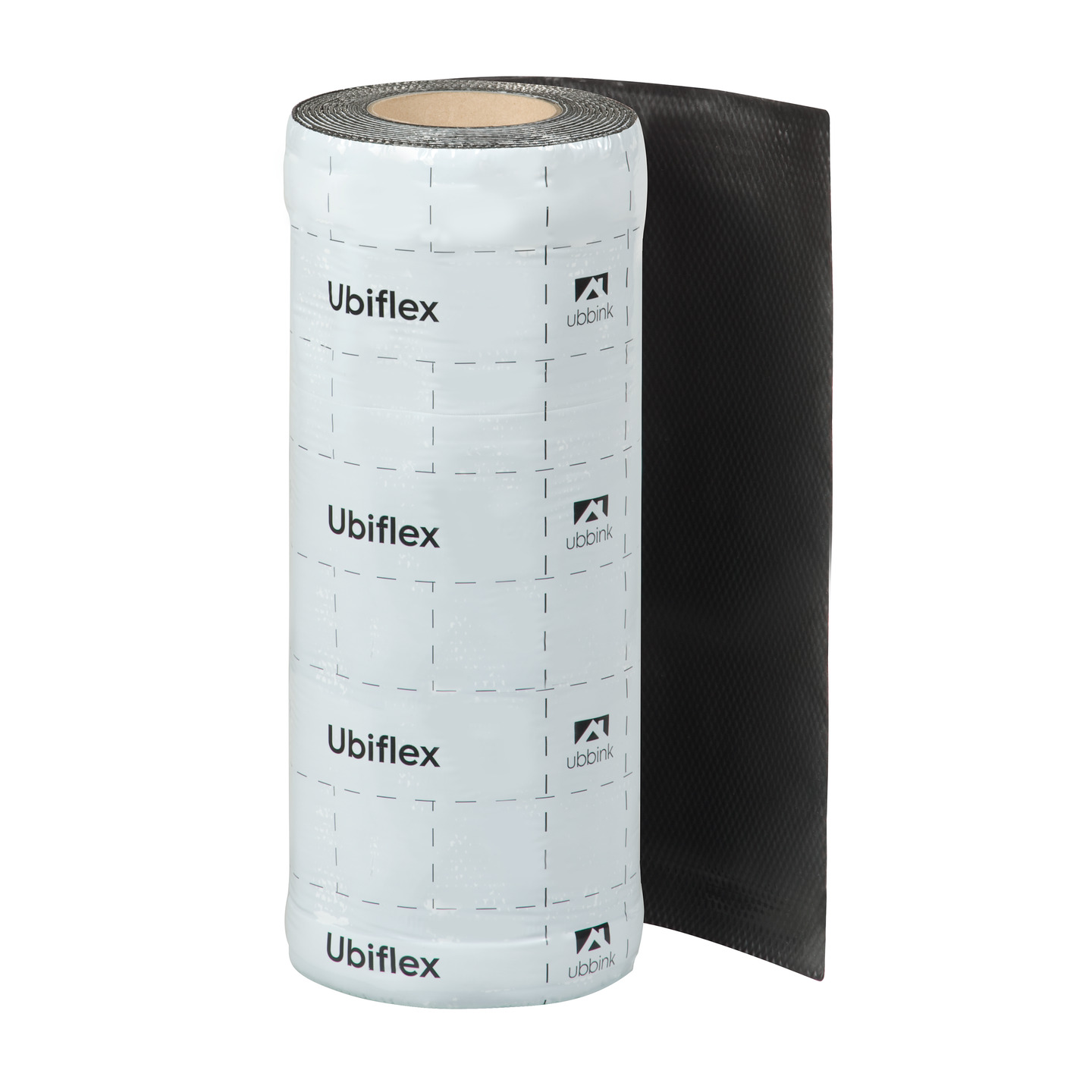 Rol a 10mtr. UBIFLEX FINIO loodvervanger 400mm zelfklevend zwart Ubbink