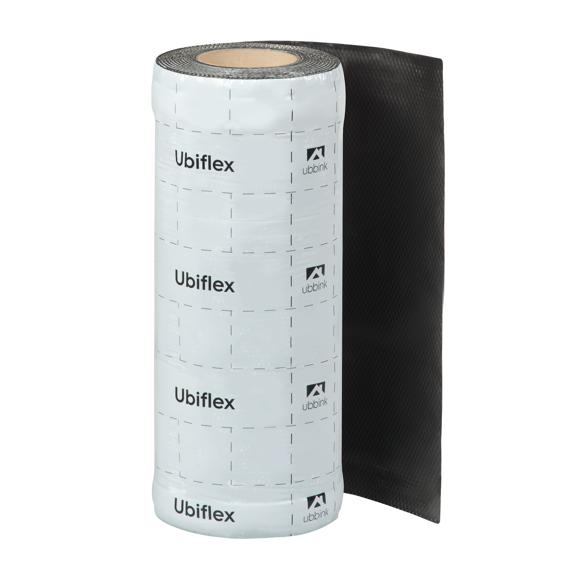 Rol a 10mtr. UBIFLEX FINIO loodvervanger 400mm zelfklevend zwart Ubbink