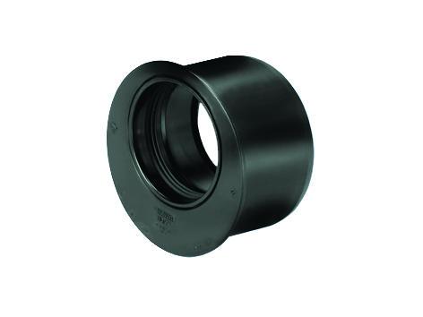 Wafix PP manchet excentrisch inzetverloopring 110x90mm spie/mof zwart Wavin