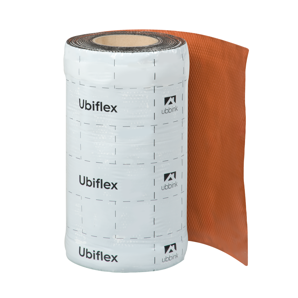 Rol a 5mtr. UBIFLEX FINIO loodvervanger 300mm zelfklevend rood Ubbink