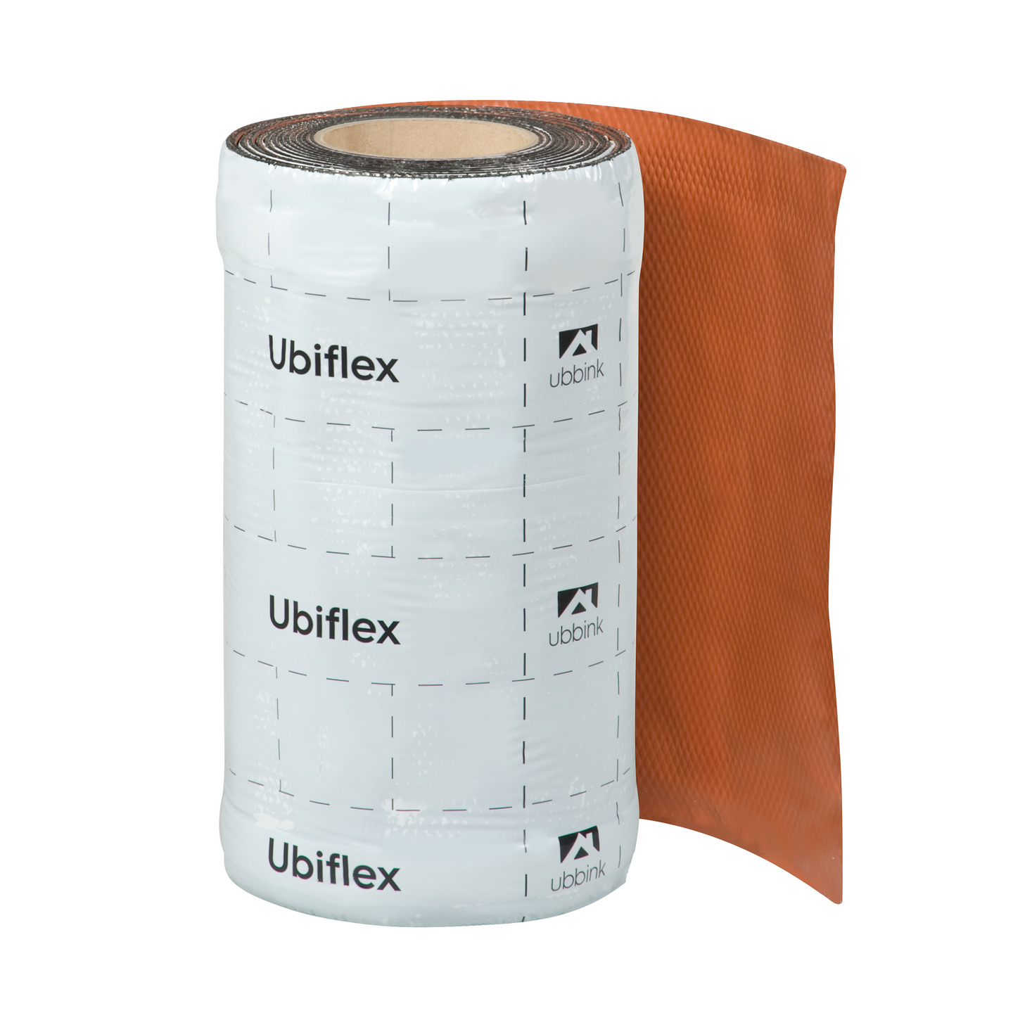 Rol a 5mtr. UBIFLEX FINIO loodvervanger 300mm zelfklevend rood Ubbink