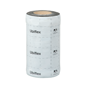 Rol a 5mtr. UBIFLEX FINIO loodvervanger 300mm zelfklevend grijs Ubbink