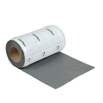 Rol a 5mtr. UBIFLEX FINIO loodvervanger 300mm zelfklevend grijs Ubbink