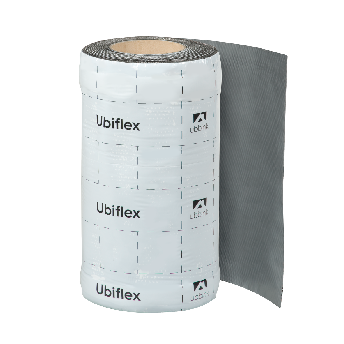 Rol a 5mtr. UBIFLEX FINIO loodvervanger 300mm zelfklevend grijs Ubbink